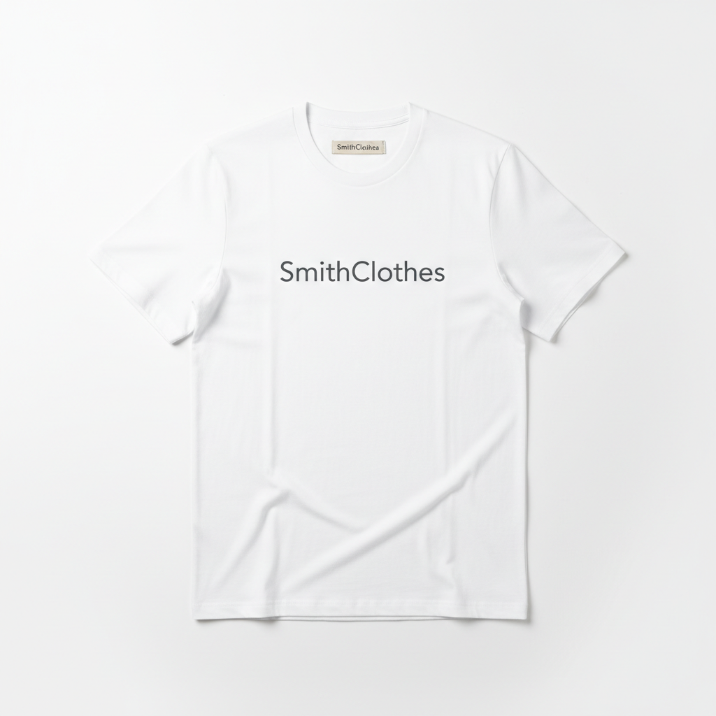 SmithClothes Classic Tee flat lay on white background