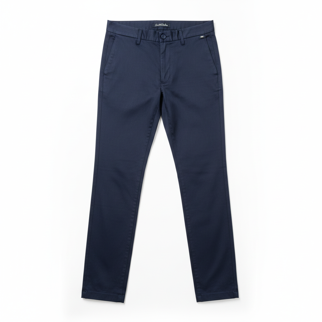 SmithClothes Premium Chino Trousers flat lay on white background